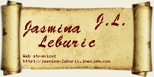 Jasmina Leburić vizit kartica